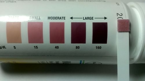 Ketone Stick Color Chart